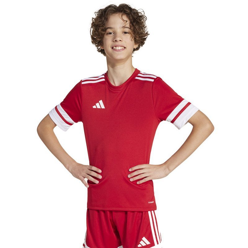 Koszulka adidas SQUADRA 25 JSY Jr JJ0051 czerwony 140 cm