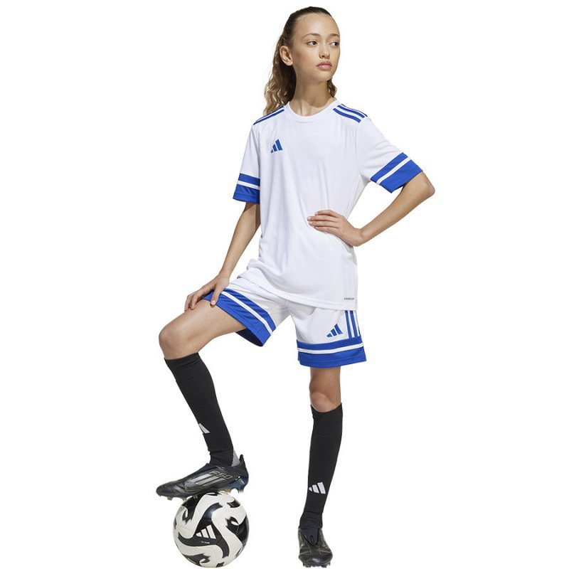 Koszulka adidas SQUADRA 25 JSY Jr JJ0060 biały 128 cm