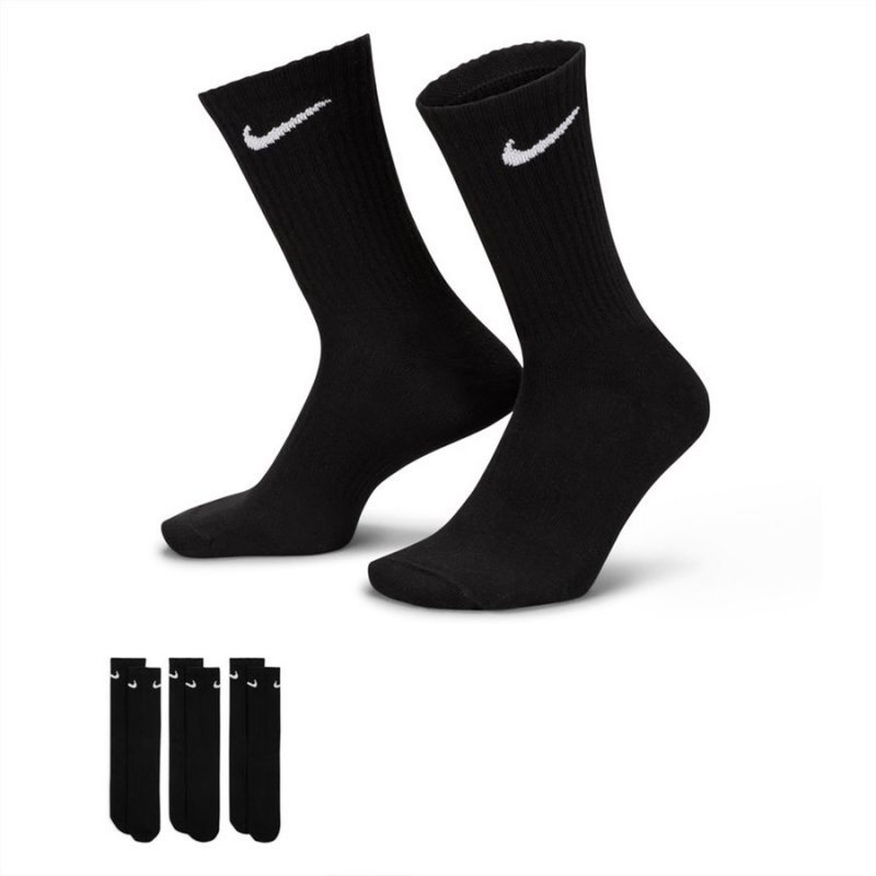 Skarpety Nike Sportswear Everyday Essential Lightweight 3Pack SX7676-010 czarny 34-38