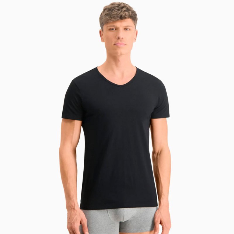 T-Shirt Puma Basic 2P V-Neck 935017-01 czarny XL
