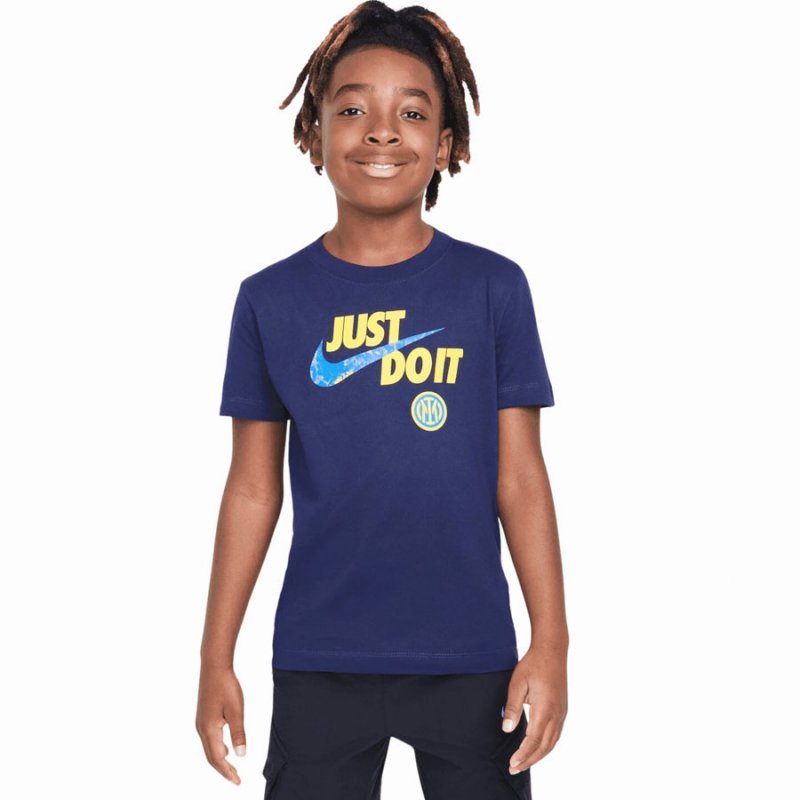 Koszulka Nike Inter Mediolan Jr HQ8593-498 granatowy M (137-147)
