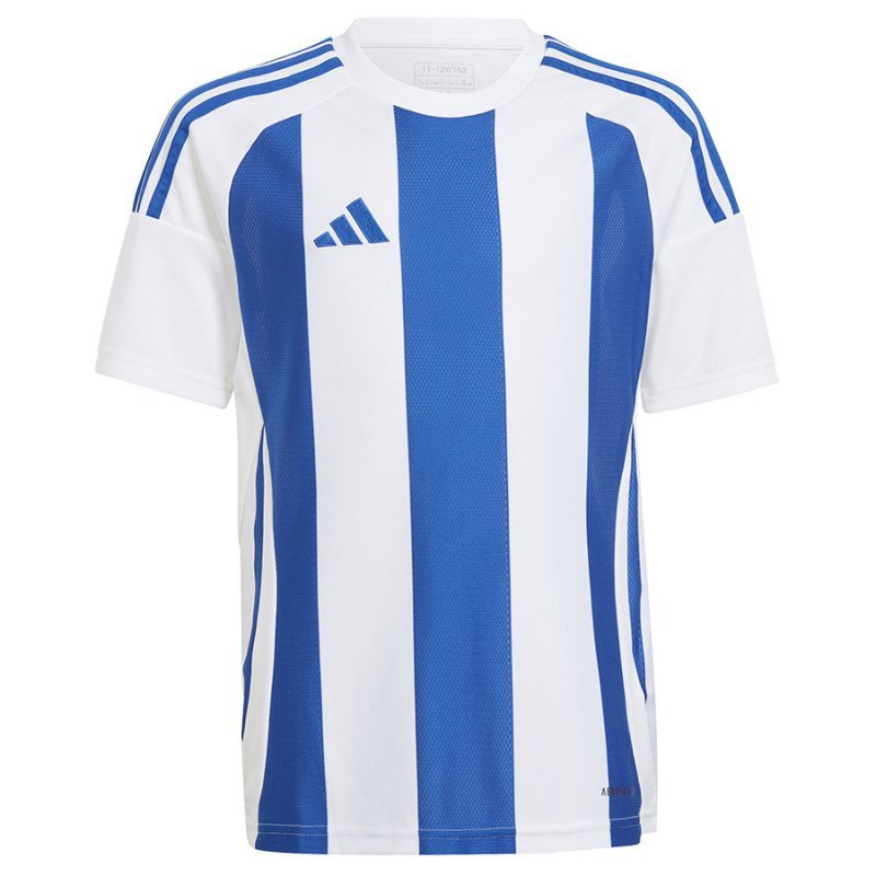 Koszulka adidas STRIPED 24 JSY IW2134 biały 152 cm