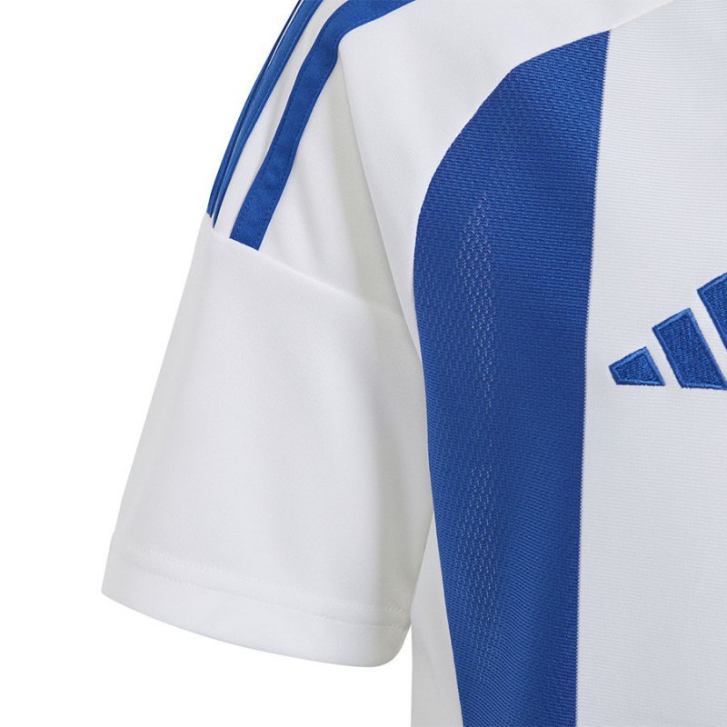 Koszulka adidas STRIPED 24 JSY IW2134 biały 152 cm