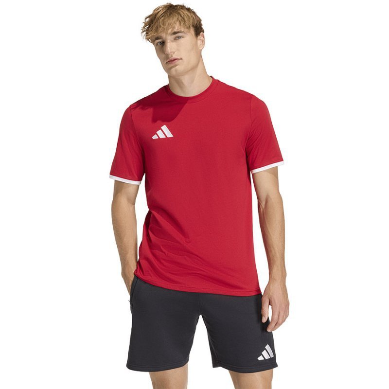 Koszulka adidas ENTRADA 26 Tee JZ6676 czerwony XXXL
