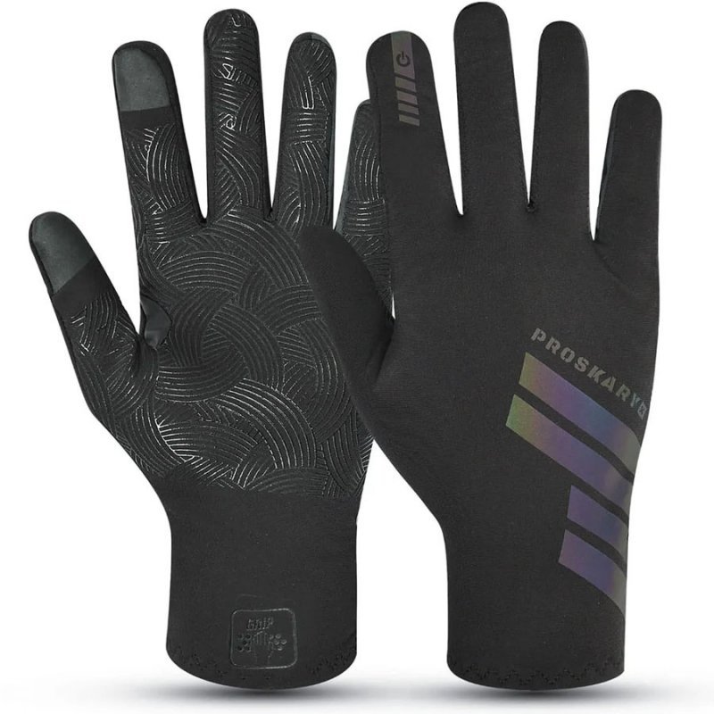 Rękawiczki piłkarskie Proskary Grip Gloves czarny M