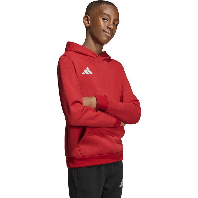 Bluza adidas ENTRADA 26 Hoody Junior JZ6568 czerwony 140 cm