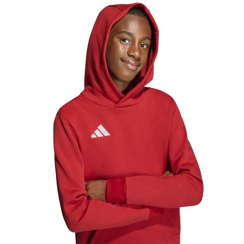 Bluza adidas ENTRADA 26 Hoody Junior JZ6568 czerwony 116 cm