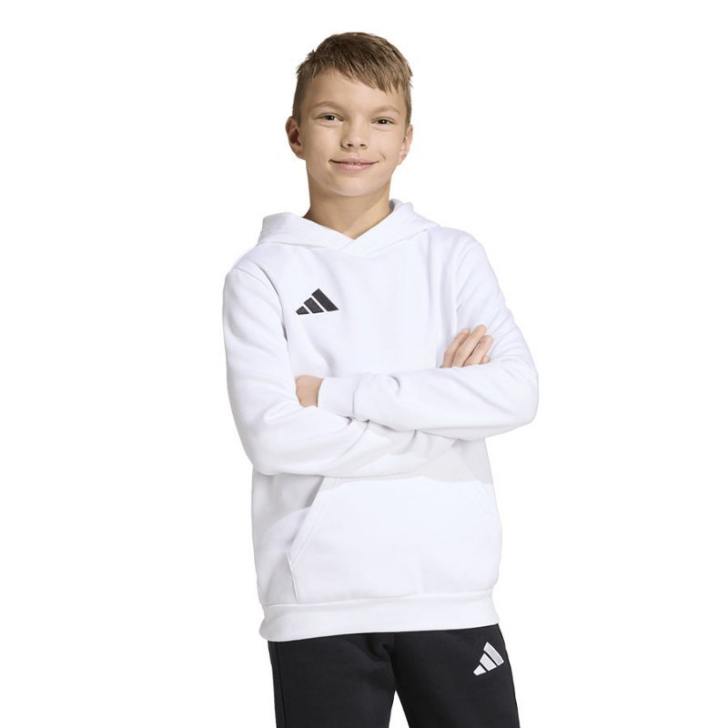 Bluza adidas ENTRADA 26 Hoody Junior JZ6561 biały 164 cm