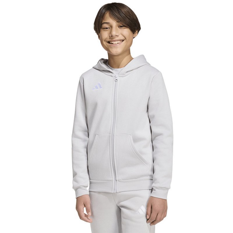 Bluza adidas ENTRADA 26 Hoody Full Zip Junior KH1779 szary 116 cm