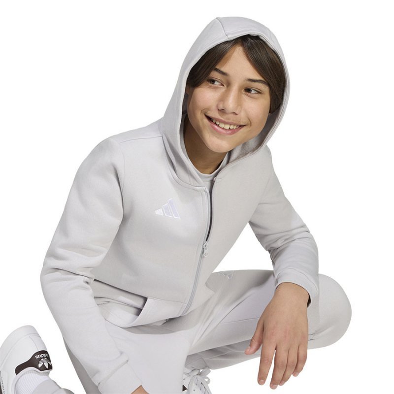 Bluza adidas ENTRADA 26 Hoody Full Zip Junior KH1779 szary 152 cm