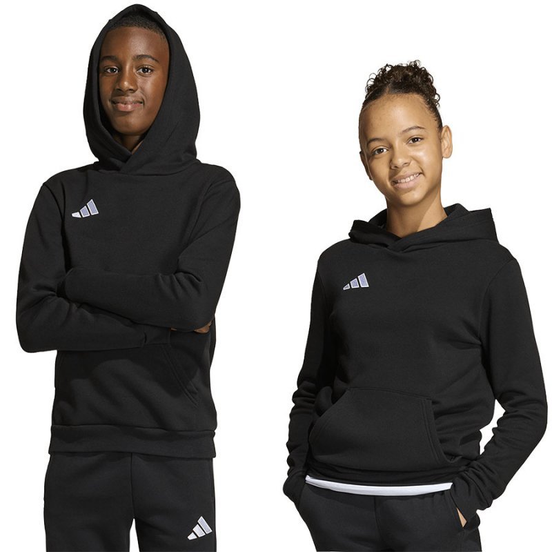 Bluza adidas ENTRADA 26 Hoody Junior JZ6569 czarny 164 cm