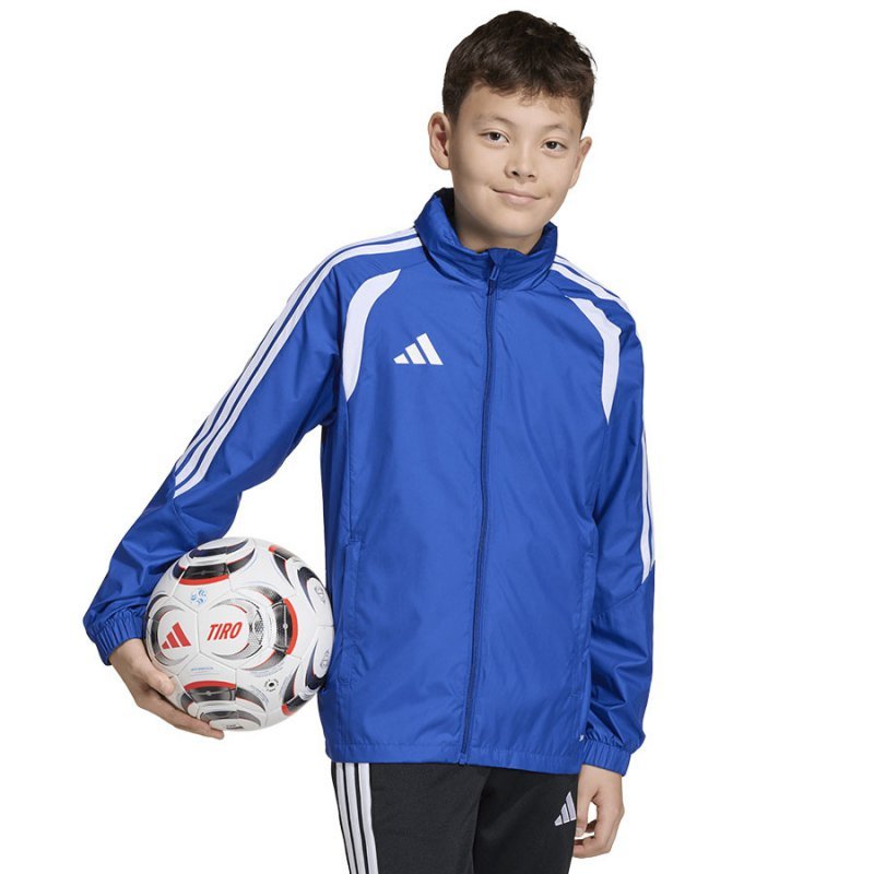 Kurtka adidas TIRO 26 Windbreaker Junior JY9723 niebieski 140 cm