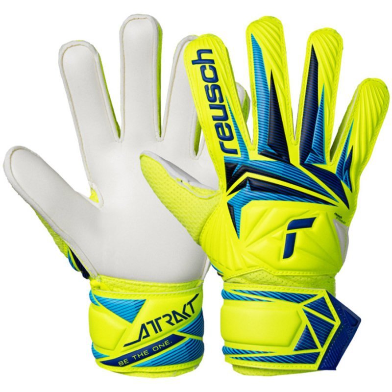 Rękawice Reusch Attrakt Solid Junior 56 72 515 2005 żółty 7,5