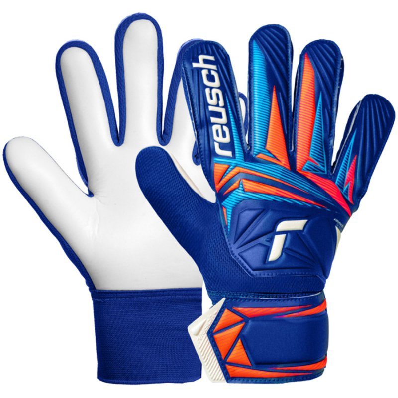 Rękawice Reusch Attrakt Starter Solid Junior 56 72 514 4126 niebieski 6,5