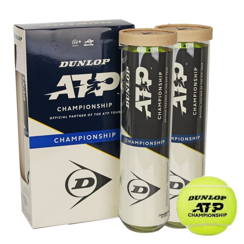 Piłka tenisowa Dunlop ATP Championship 2x4 szt żółty 