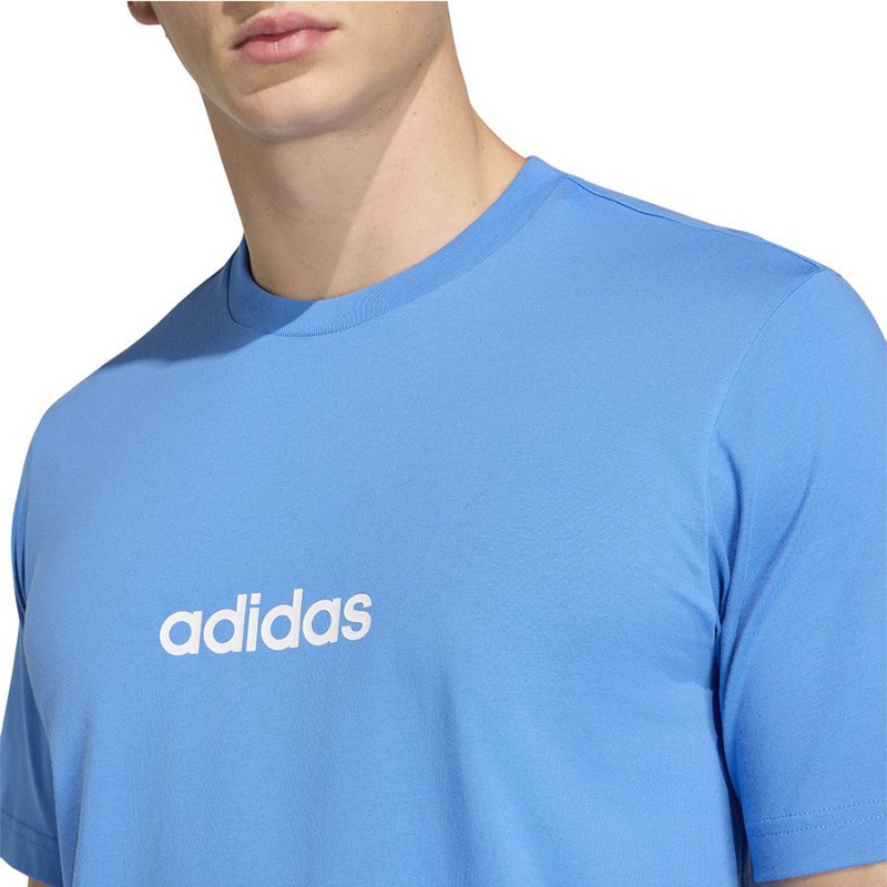 T-Shirt adidas Single Jersey Linear Tee KC0884 niebieski M