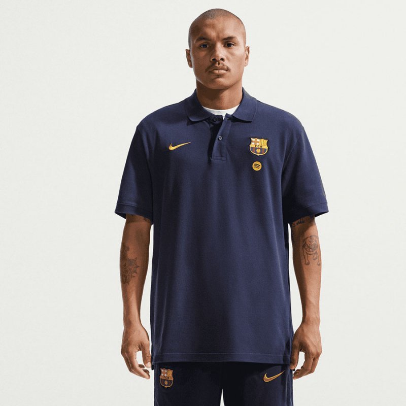 Koszulka Polo Nike FC Barcelona Club II7612-401 S granatowy