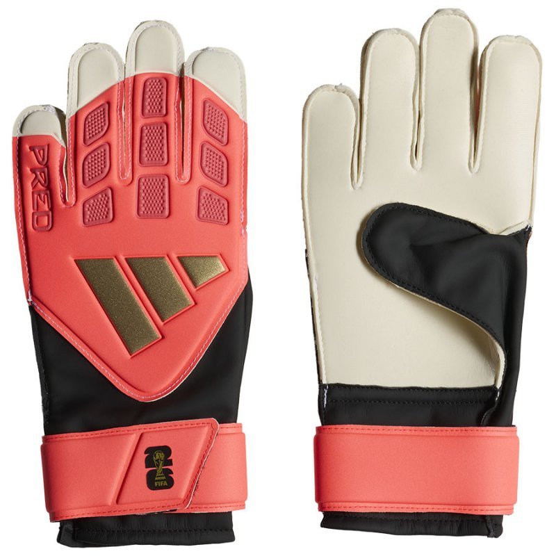 Rękawice adidas Predator GL Training WC Jr KZ2095 pomarańczowy 6,5
