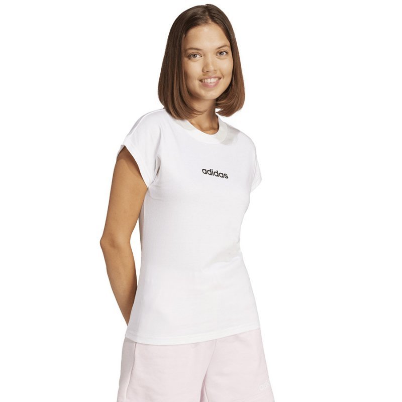T-Shirt adidas Essentials Linear Tee JC8239 biały XXL