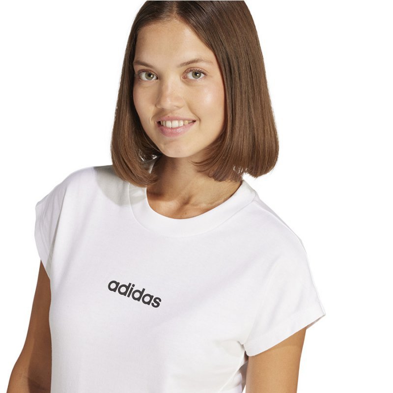 T-Shirt adidas Essentials Linear Tee JC8239 biały XXL