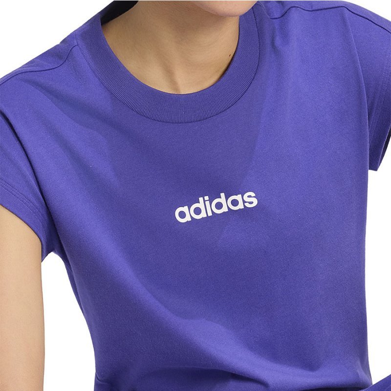 T-shirt adidas W Essentials Linear KF8375 fioletowy L