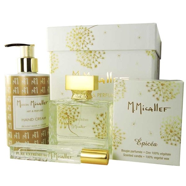M. Micallef Pure Extreme zestaw EDP 100 ml + 10 ml + krem do rąk + świeca