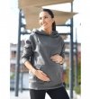 MijaCulture - 3 in1 warm maternity hoodie, for breastfeeding and after  „Molly ” M001 Graphit