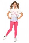 Girls long leggings for children Zoe pink