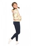 Girls winter long leggings for children Amelia navy