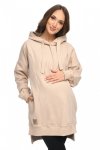 MijaCulture hoodie for pregnant women and breastfeeding Aurelia  Beige