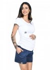 MijaCulture - maternity summer shorts Lola M004 navy