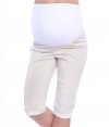 MijaCulture Capri Maternity Cropped Trousers Pants Short 4015/M35 Beige