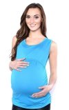 MijaCulture – 2 in1 Maternity & Nursing Comfortable Top Sleeveless 3093/M15 Turquoise