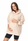 MijaCulture hoodie for pregnant women and breastfeedinf Naomi  M016 Beige