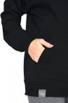 MijaCulture - 3 in1 warm maternity hoodie, for breastfeeding and after  „Molly ” M001 black