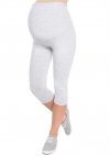 Komfortowe legginsy ciążowe 3/4 grafitowe