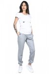 MijaCulture Wygodne spodnie dresowe ciążowe Jade M006 melanż