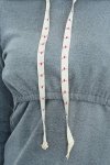 MijaCulture - bluza 3 w 1 ciążowa i do karmienia z kapturem „Melanie” 7136 melanż