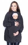 MijaCulture - kurtka softshell 3D ciążowa i do noszenia dziecka M55/4068 czarny
