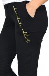 Wygodne ciążowe spodnie dresowe Chocolate Addict 9097 czarny2