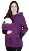 MijaCulture - bluza polarowa do noszenia dziecka 4019A/M21 fiolet