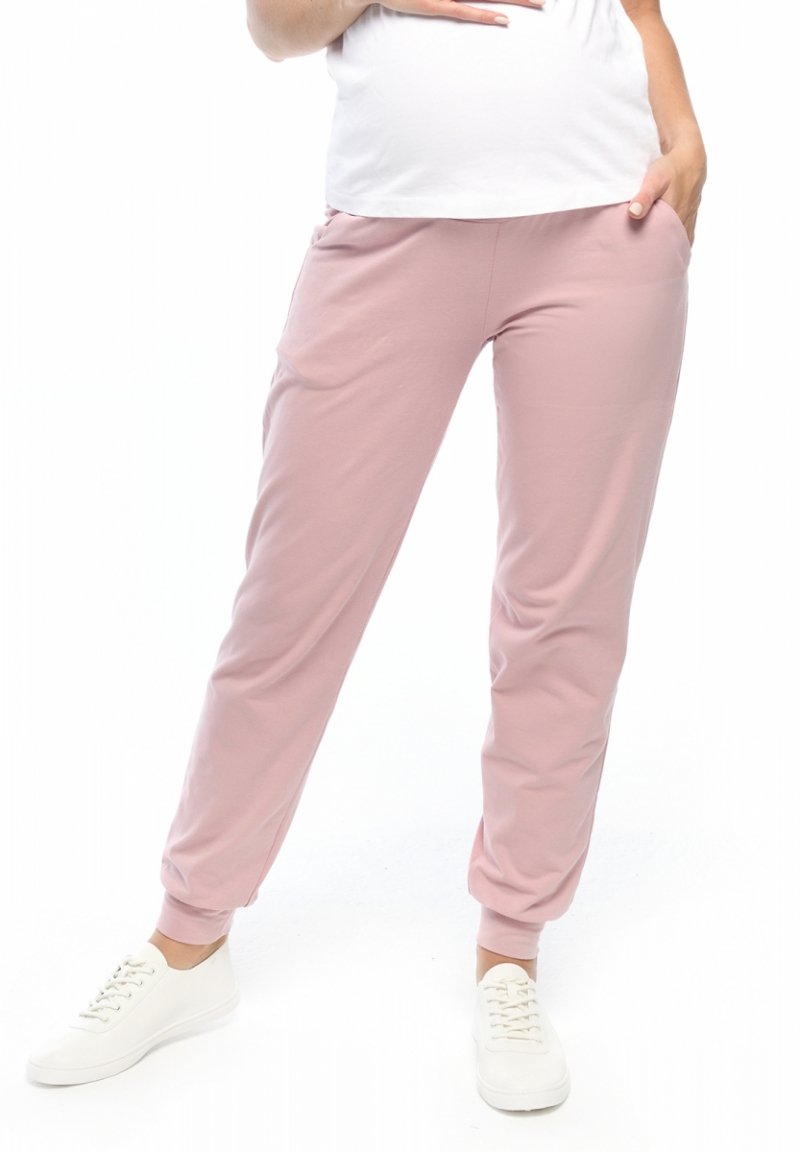 Casual maternity trousers Amanda M010 light pink