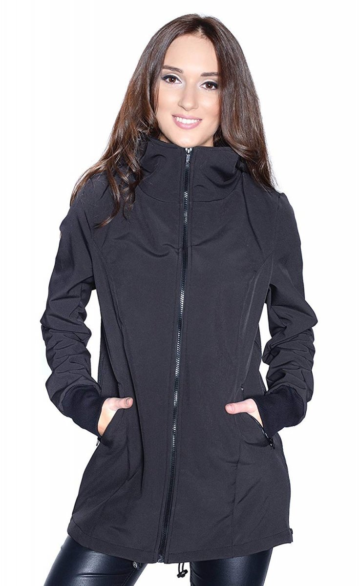MijaCulture - 3 in1 Maternity Jacket / Jacket / for Baby Carriers Softshell 4068/M55 Black