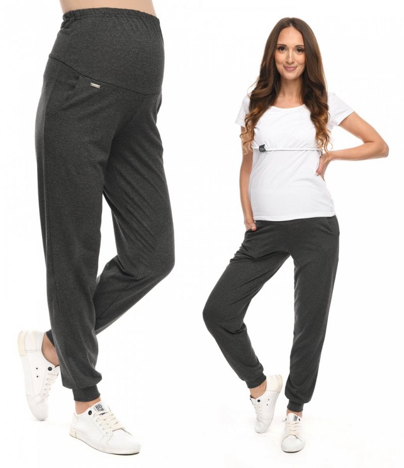 Casual maternity trousers Amanda M010 graphit