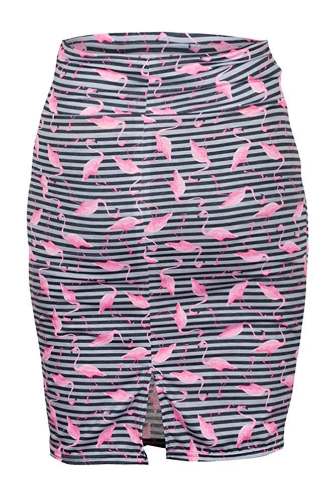 Zjawiskowa spódnica dla kobiet w ciąży &quot;Gery&quot; 7148 flamingo 