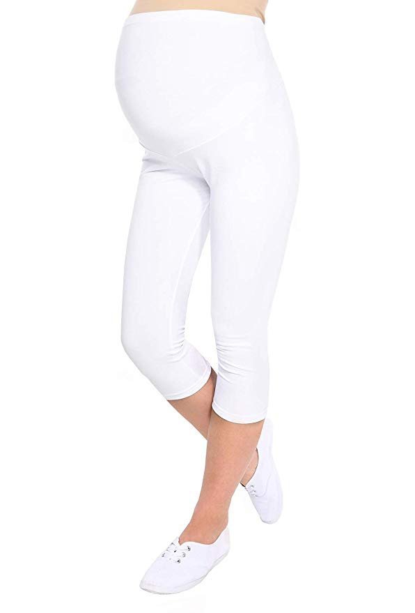 Komfortowe legginsy ciążowe 3/4 grafitowe