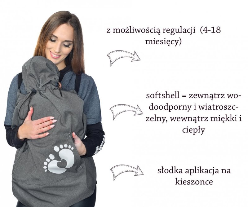 MijaCulture - osłona softshell 4113 czarna