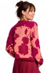 Be Knit BK056 Sweter w kwiaty - model 4