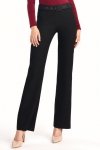 Nife Czarne spodnie z rozszerzaną nogawką - SD61