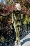 Merribel Dollien Khaki welurowy komplet